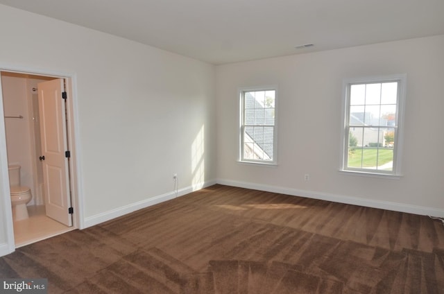 view of carpeted empty room