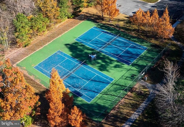 view of tennis court