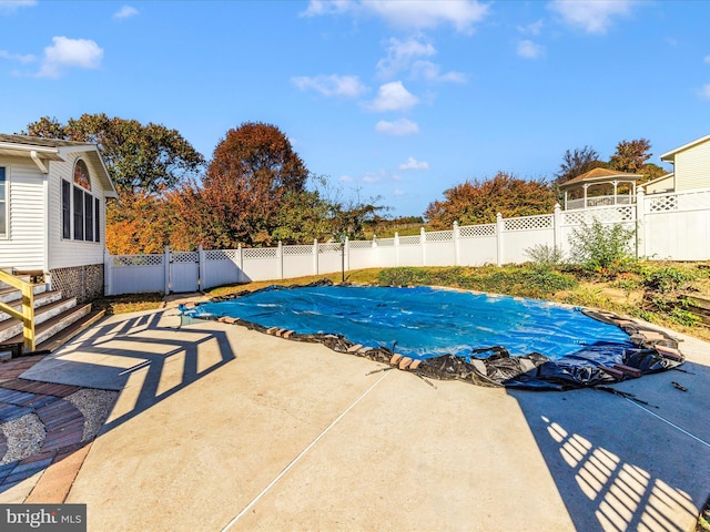 view of pool with a patio area