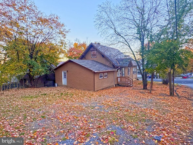 view of side of property