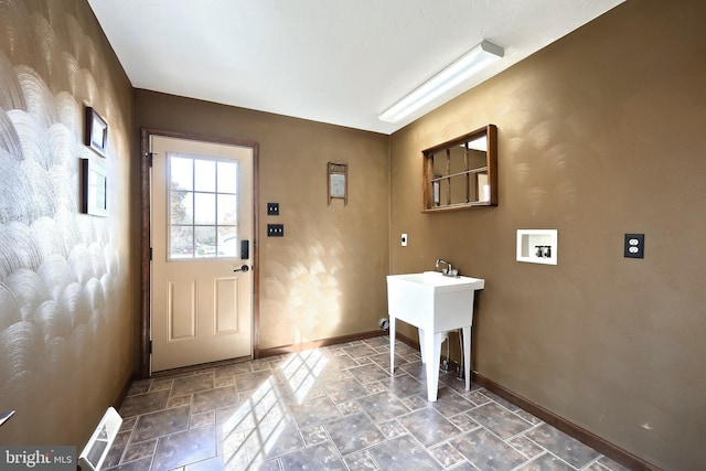 41 Howard Dr, East Berlin, PA 17316 - entryway featuring stone tile floors and baseboards