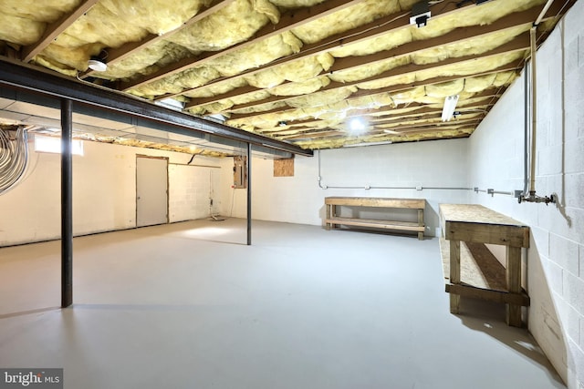 view of basement