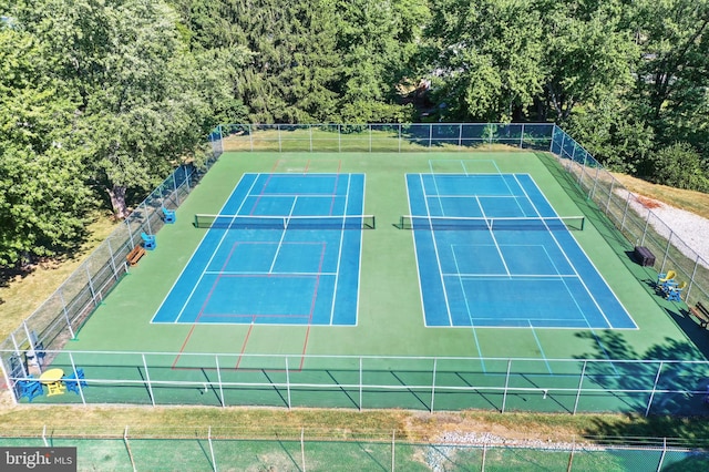 view of tennis court