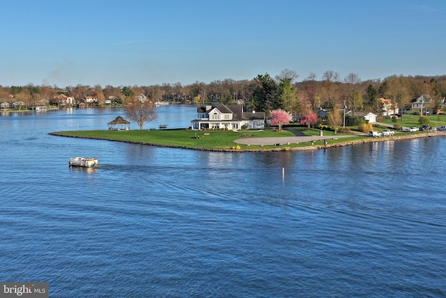 property view of water