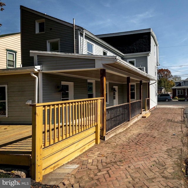 exterior space featuring a porch