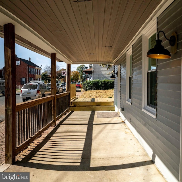 view of patio / terrace with a porch