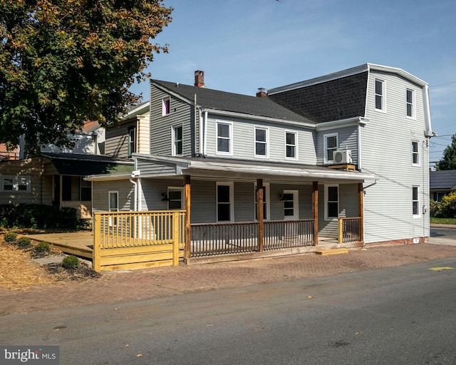 view of front of property with a porch