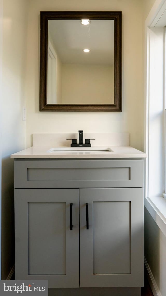 bathroom featuring vanity