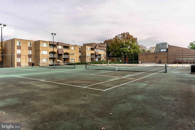 view of sport court