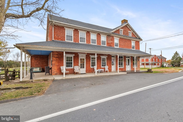 view of front of home with a porch