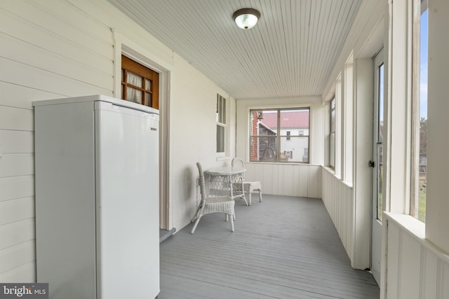 view of sunroom / solarium