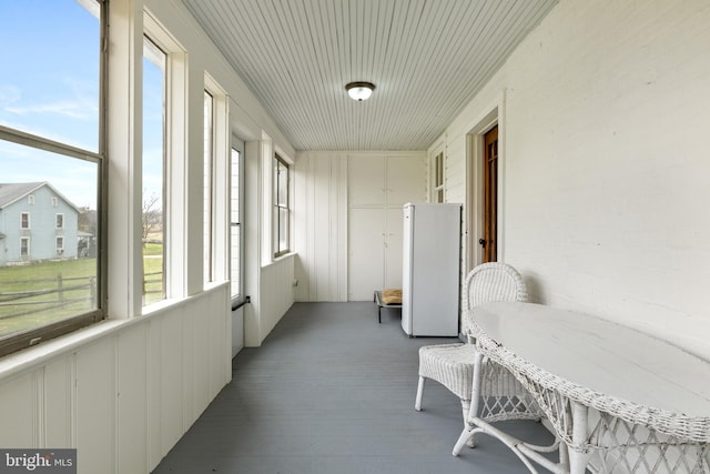 view of sunroom / solarium