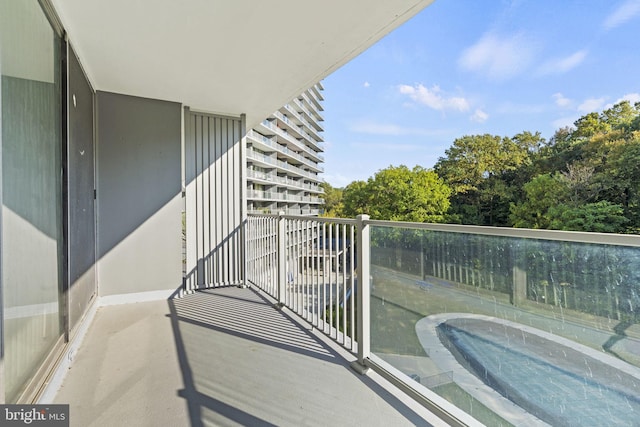 view of balcony