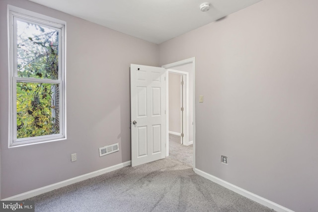 view of carpeted empty room