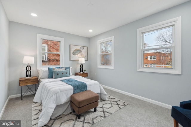 bedroom featuring carpet flooring