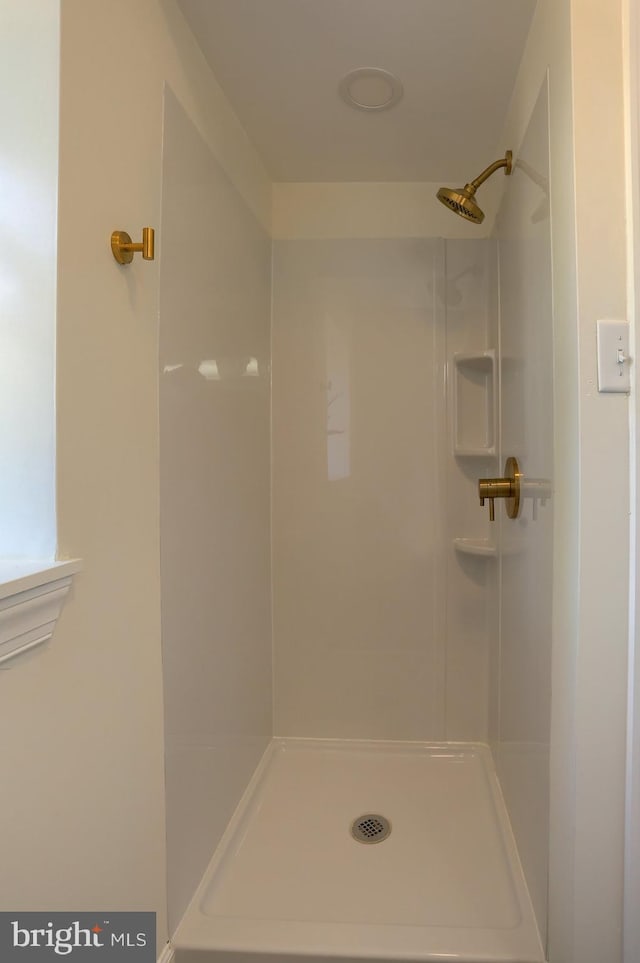 bathroom with walk in shower