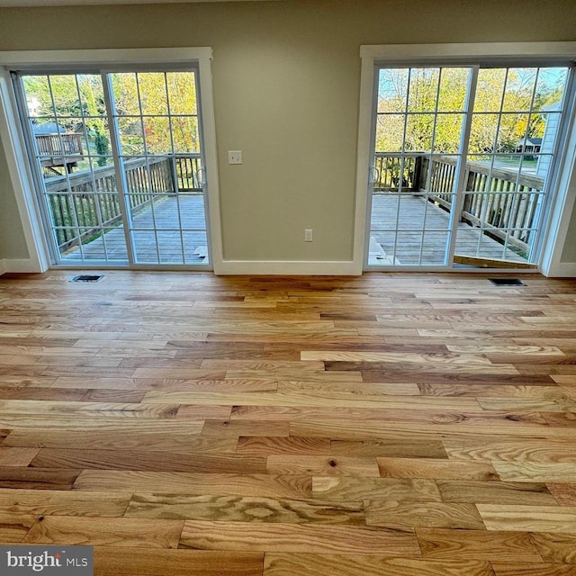 entryway featuring light wood-type flooring