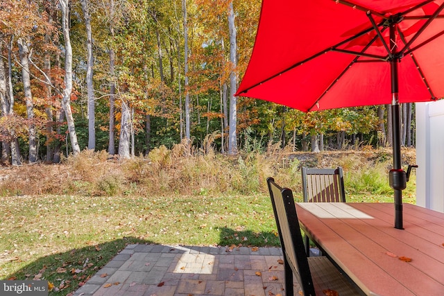 view of yard featuring a deck