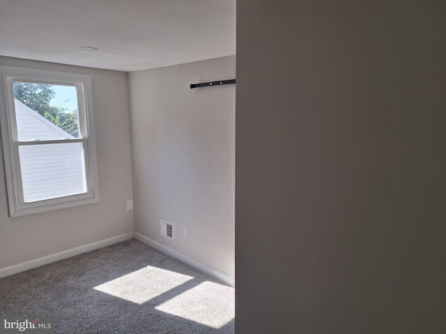 view of carpeted empty room