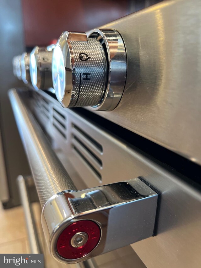 interior details featuring range