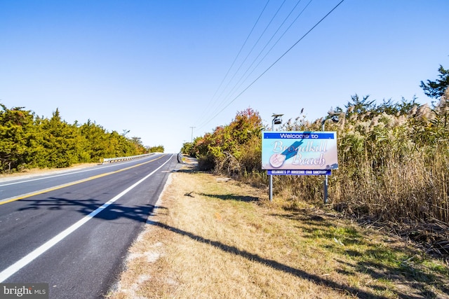 view of road