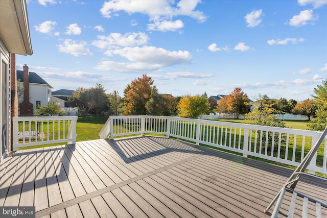 20069 Forest Farm Ln, Ashburn, VA 20147 - wooden deck with a lawn