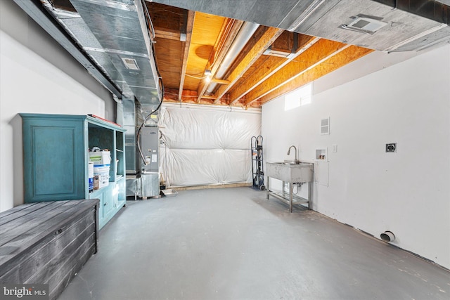 20069 Forest Farm Ln, Ashburn, VA 20147 - unfinished basement featuring visible vents