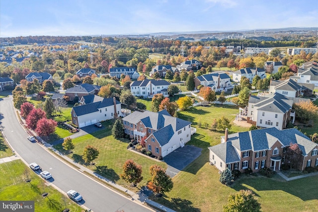 20069 Forest Farm Ln, Ashburn, VA 20147 - birds eye view of property with a residential view