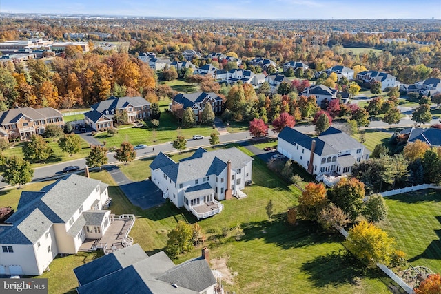 20069 Forest Farm Ln, Ashburn, VA 20147 - birds eye view of property with a residential view