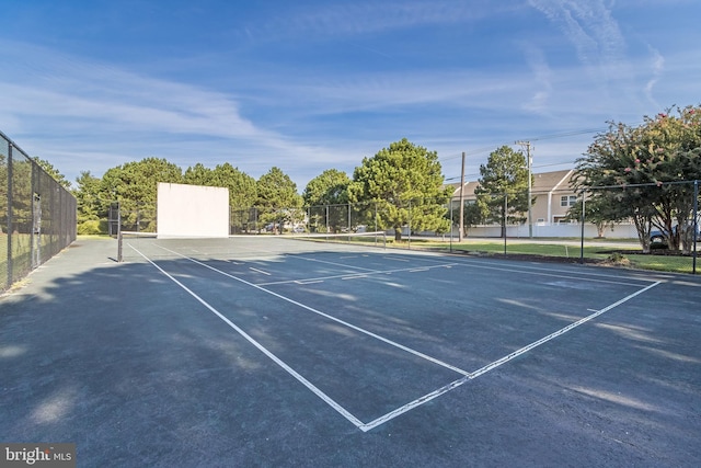 view of tennis court