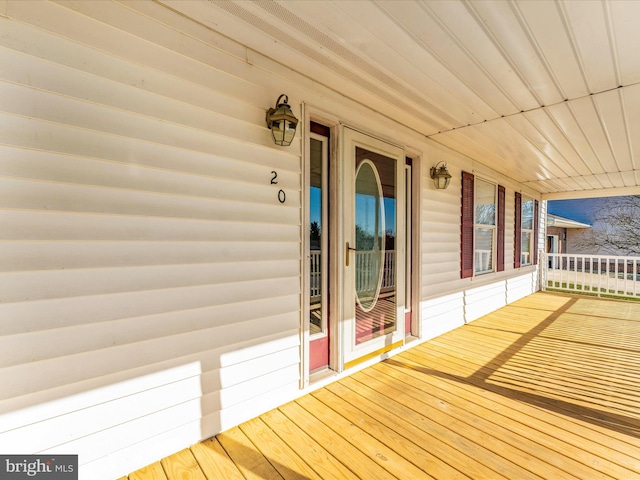 view of wooden terrace