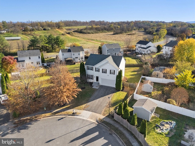 birds eye view of property