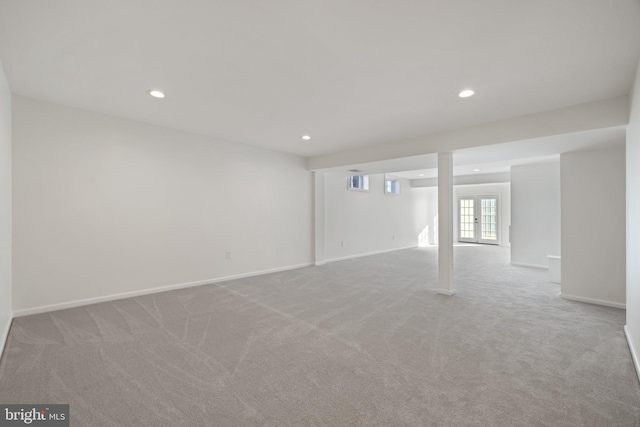 view of carpeted empty room