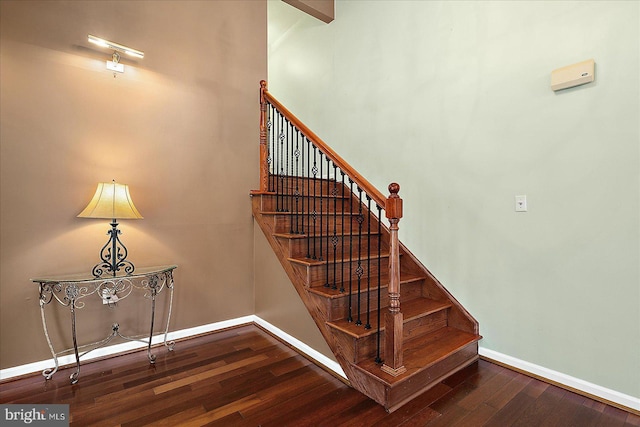 39 Admiral Ave, Ocean Pines, MD 21811 - staircase featuring wood finished floors and baseboards