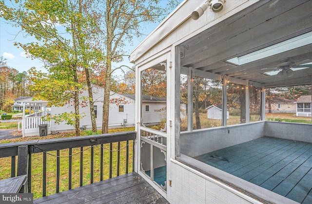 39 Admiral Ave, Ocean Pines, MD 21811 - deck with a ceiling fan