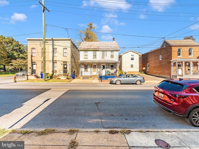 multi unit property with a porch