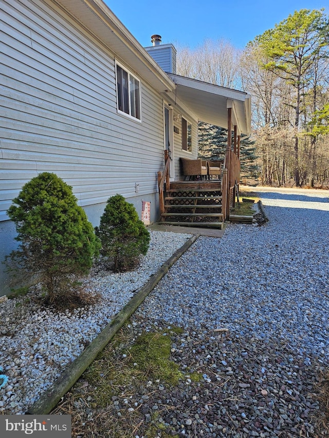 view of side of property