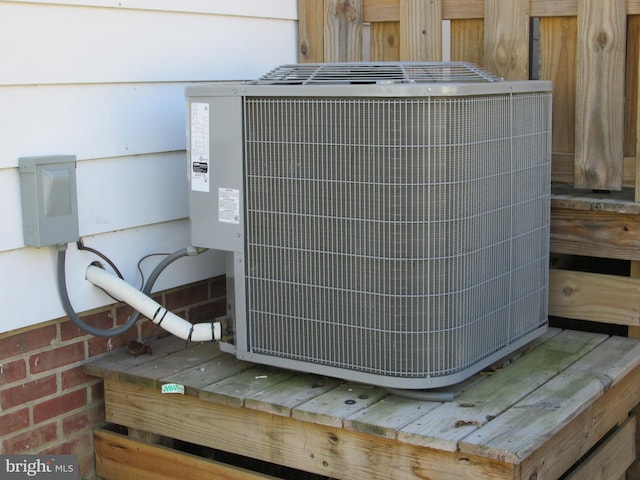 exterior details with central air condition unit