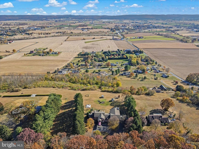 drone / aerial view featuring a rural view