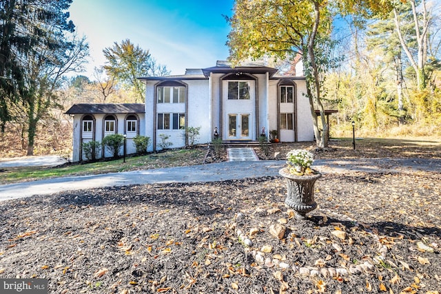 view of front of property with french doors