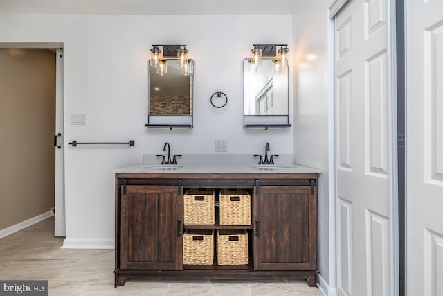 bathroom featuring vanity