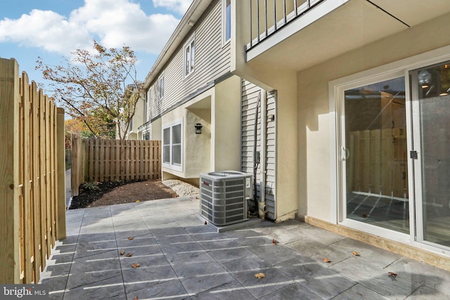 view of patio / terrace featuring cooling unit