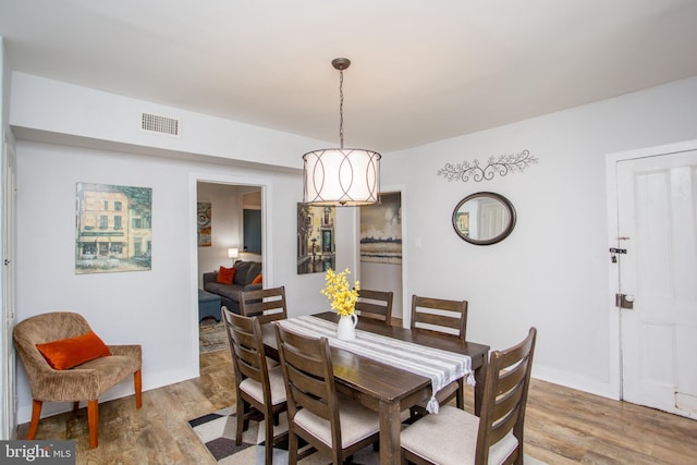 57 N Franklin St, Lambertville, NJ 08530 - dining room with light wood-style flooring and visible vents