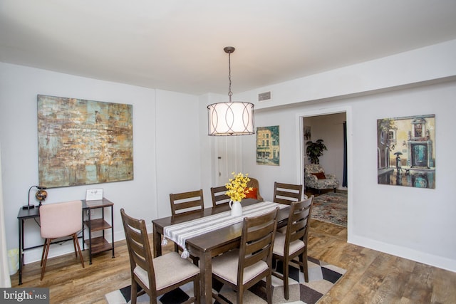 57 N Franklin St, Lambertville, NJ 08530 - dining space featuring baseboards, visible vents, and light wood-style floors