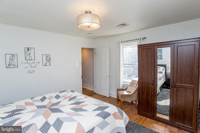 57 N Franklin St, Lambertville, NJ 08530 - bedroom featuring visible vents and light wood-style floors