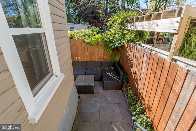 57 N Franklin St, Lambertville, NJ 08530 - view of patio / terrace with fence