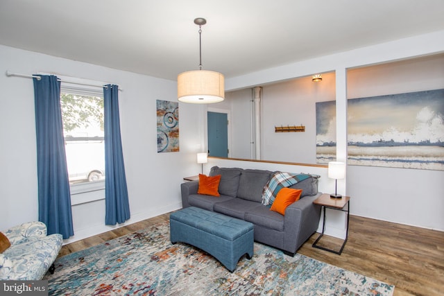57 N Franklin St, Lambertville, NJ 08530 - living area with wood finished floors