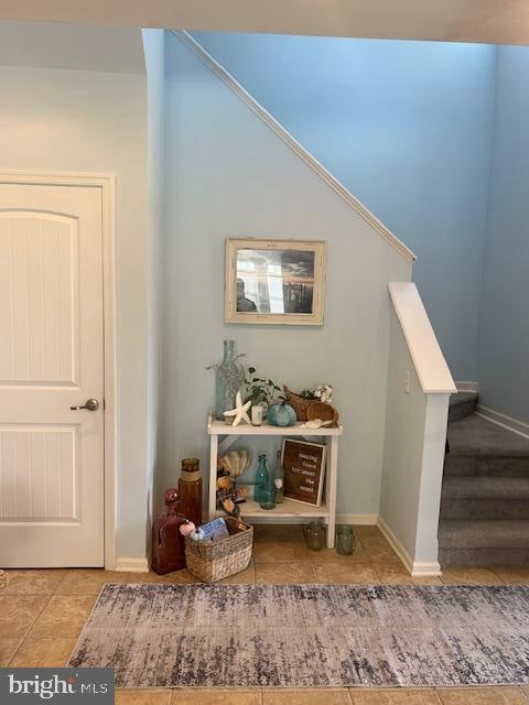 interior space featuring tile patterned floors