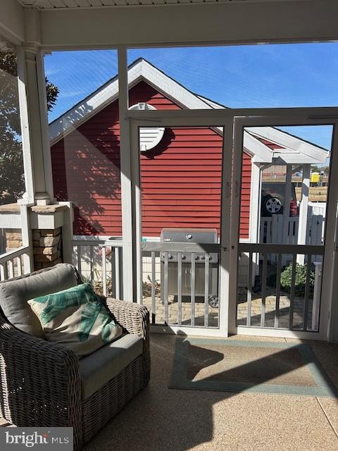 view of sunroom