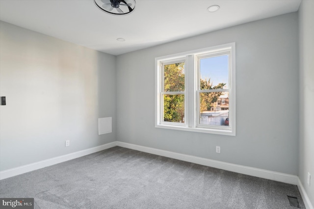 view of carpeted empty room